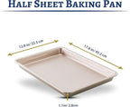 Ultra Cuisine Nonstick Half Sheet Baking Pan - Food Safe Coating, Warp & Scratch Resistant Texture for Airflow, & Carbon Steel Design Durable for Professional Quality Roasting, Size 13 x 18 inch