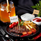 Charcuterie Board Accessories With 3 Oz Ceramic Dip Bowls, Wooden Handle Black Cheese Spreader Butter Knive Set Kit, Mini Tongs, Spoons, Forks,Honey Dipper, Cocktail Picks
