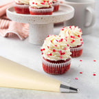 18.5 Inch Disposable Piping Bags 100PCS Tipless Piping Bags Anti-Burst Pastry Bags Cake Decorating Bag for Pastry, Dessert, Cake, Cream Frosting and Cookie Decorating