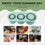 20-40 oz Ice Molds for Stanley Cup - Silicone Ice Cube Tray with Lid and Bin for Chilling Cocktails, Whiskey, Drinks, Coffee - BPA-Free, Easy Fill and Release Ice Maker Tray for Freezer