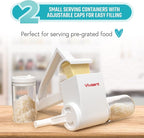 Parmesan Cheese Grater Hand Crank, Restaurant-Grade Rotary Cheese Grater Handheld Italian Style with 2 Stainless Steel Drum Blades is Dishwasher Safe & Easy to Clean