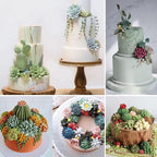 Succulent Fondant Molds, Tropical Plant Cake Decorating Mold for Baking Candy Chocolate Mousse Biscuit Dough Flower Paste Massecuite Sugar Craft Clay Resin