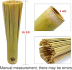 Bamboo Wok Brush 2 Pack – Handmade Natural Scrubbers for Carbon Steel & Cast Iron, 100% Bamboo, No Metal, Eco-Friendly Kitchen Cleaning Brushes for Woks, Pans, Dishes, Teapots(for All Pots)