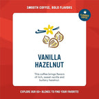 Cameron's Coffee Roasted Whole Bean Coffee, Flavored, Vanilla Hazelnut, 4 Pound