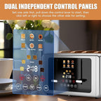 whall 4 Slice Touch Screen Toaster, Stainless Steel Toasters Digital Timer, Dual Control Panel Toasters，6 Shade Settings＆6 Bread Types, Smart Wide Slots, Bagel, Cancel, Defrost