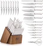 Cangshan HELENA Series German Steel Forged Knife Block Set (23-Piece, White)