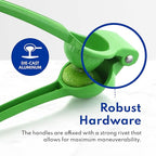 New Star Foodservice 42849 Enameled Aluminum Lime Squeezer, Green