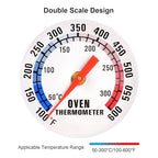 Stainless Steel Oven Thermometer for Electric/Gas Oven, Kitchen Cooking Grill Smoker Thermometer(50-300°C/100-600°F) (1)