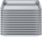 Pack of 12 | 10 in. x 13 in. Quarter Size Aluminum Bun. / Sheet Pan | Ideal for baking, roasting, cooling, prepping, or storing - a must-have in restaurants, bakeries, and busy kitchens.