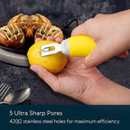 KITCHENDAO Citrus Lemon Peeler Zester Tool to Save Effort, Ultra Sharp Lemon Rind Twist Peeler Tool Bar Bartender Lime Stripper for Cocktails Kitchen, Yellow
