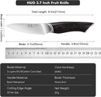 SHANGDAO 3.7 inch Paring Knife, 3 Layers VG10 Alloy Steel Fruit Vegetable Peeling Knives, Pakkawood Handle, Razor Sharp Small Kitchen Knife with Gift Box