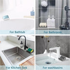 Self Draining Soap Dish,Silicone Suction Cup Soap Holder, Bathroom Soap Dish for Bar Soap,Can Extend Soap Life,Bathroom, Bath Tub, Kitchen Sink (1, White)