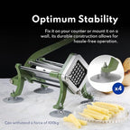 New Star Food Service 42313 Commercial Restaurant French Fry Cutter with Suction Feet, 1/2-Inch