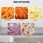 VEVOR Commercial Vegetable Fruit Chopper 3/8″ Blade Professional Food Dicer Kattex French Fry Cutter Onion Slicer Stainless Steel for Tomato Peppers Potato Mushroom Upgrade Style 3/8"