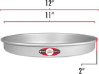 Fat Daddio's Round Cake Pan, 11 x 2 Inch, Silver