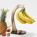 everous Banana Hanger black Marble Base,Modern Banana Holder Tree Stand for kitchen home None Slip Banana Rack Banana holder stand