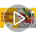 Stainless Steel Micro-Perforated 5-Quart Colander - Professional Strainer with Heavy Duty Handles and Self-draining Solid Ring Base - Dishwasher Safe - view 7