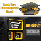 SHALL Collapsible Magnetic Tool Parts Tray and Telescoping Magnetic Pickup Tool Set, 3-Piece Silicone Foldable Magnetic Bowls & 25LBS Force Extendable Magnet for Mechanic Screw Bolts Nuts Washers Pins
