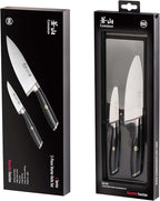 Cangshan L Series 2-Piece Starter Knife Set, Forged German Steel, Black, 1027419