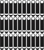 30 Pcs Flat Bottle Opener 7 Inch Black Stainless Steel Beer bottle Openers Heavy Duty Bar Blade Solid Bottle Cap Opener Funny Bartender Bottle Opener for Kitchen Restaurant Party Supplies