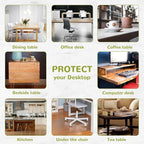 24" x 32" Clear Table Cover Protector, Rectangular, Plastic, Table Pad, Waterproof, Heat Resistant, Modern Style, Wipe Clean