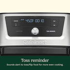 Cuisinart Air Fryer, 9-Quart Basket Stainless Steel Fryer Oven with 6 Presets to Roast, Bake, Broil, Air Fry, Dehydrate and Keep Warm, Dishwasher-Safe Parts, Quick & Easy Meals, AIRX-221, Black