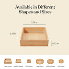 Cambie Medium Square Vanilla Tart Shells, 55mm (2.16") Diameter, French Style Tart Shells, White Chocolate Coating, Pack of 40