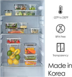 Airtight Food Storage Container With Lid (21.6oz) Leak-Proof Lunch Box | BPA-Free | Meal Prep | Microwave, Freezer and Dishwasher Safe | Kitchen Fridge Organizer Boxes | Fresher Food