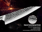 BRODARK Japanese Chef Knife, Damascus Chef Knife 8 inch with Japanese VG-10 Steel Core, Ultra-Sharp Professional Kitchen Knife, Handcrafted with Ebony Wood Handle, Holiday Gifts