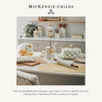 MACKENZIE-CHILDS Enamel Charger Plate, Charger Decoration for Dinner Plates or Home Decor, 12 Inches, Gray-and-White Sterling Check, Set of 1