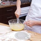 Pizza Turning Peel Perforated Pizza Turner Round Metal Aluminum Turning Peel Paddle with 16 Inch Anti-scalding Non-slip Durable Wooden Handle for Homemade Bread Bakers Oven Accessories(10 Inch)