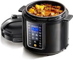 COMFEE’ 9-in-1 Electric Pressure Cooker 13 Presets Instant Multi Cooker Olla de Presion Slow Cooker Rice Cooker Steamer Sauté Yogurt Maker Non-Stick Pot 6 Quart Black, Aluminum