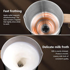AMZCHEF Milk Frother Steamer, 8-in-1 IH Induction Heating Frother with 2 Cups (21oz & 13.5oz), Automatic Cold Foam & Heated Milk Maker for Latte, Cappuccino, Hot Chocolate