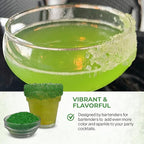 Snowy River Green, Cocktail & Margarita Sugar Rimmer - Vibrant Color Glass Rimming Sugar with Medium Crystal Texture - 16oz