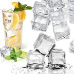 Fake Ice Cubes, 30 mm 25 PCS Artificial Acrylic Crystal Diamonds for Vase Fillers,Table Scatter, Party Favor, Wedding Decoration, Photography Props, Food Display, DIY crafts
