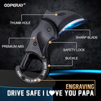 Gifts for Papa Fathers Day, Fathers Day Papa Gifts, EDC Box Cutter for Camping Hiking Fishing, Birthday Gift Ideas, EDC Tool Gift from Grandchildren