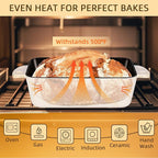 9x5 Enameled Cast Iron Loaf Pan with Lid - 2 in 1 Bread Pan for Baking Homemade Sourdough