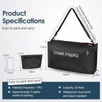 Vacuum Bags for Travel Luggage with Wireless Pump, Compression Bags for Carry On Suitcases and Backpack, Vacuum Seal Packing cube for Cloth Packing (2PC + PUMP)