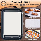 Parchment Sheet 300Pcs,Parchment Paper Sheets 12 x 16 in Non-Stick Baking Paper,Precut Parchment Paper for Baking, Cooking, Grilling, Frying and Steaming, Fit for Quarter Sheet Pans