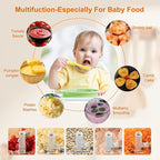 Manual Food Processor Vegetable Chopper (White, 650ML)