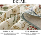ISAENNE Designer Small Square Tablecloth,Western Linen Colorful Floral Indoor Table Cloth,Wrinkle Resistant Decor Tablecloths for Dining Thanksgiving Kitchen Christmas,55"*55"-Serenity B
