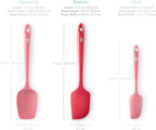 DI ORO - Large Silicone Spatula - 600ºF Heat-Resistant Spatula - Seamless Design - Pro-Grade Non-Stick Silicone Rubber with Reinforced Stainless Steel S-Core Technology (RED)