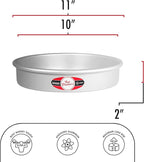 Fat Daddio's Anodized Aluminum Round Cake Pan, 10 x 2 Inch