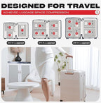 Travel Vacuum Storage Bags with Rechargeable USB Pump, 9 Pack Carry-On Size Compression Packing Bags for Luggage and Suitcase, Space Saver for Clothes and Clothing Travel