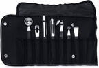 BergHOFF Essentials 8Pcs Garnishing Set in Bag, Lemon Zester, Double & Single Melon Baller, Channel Knife, Butter Curler, Peeler, Apple Corer, Great for Gift, Professional & Domestic Use