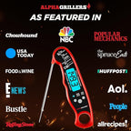 Alpha Grillers Meat Thermometer Digital - Instant Read Food Thermometer for Cooking and Grilling Stocking Stuffers for Men Christmas Gifts for Men