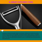 H&Zebrabro Heavy Duty Vegetable Peelers for Kitchen with 18/8 Stainless Sharp Blade Real Solid Handle, Y Shaped Potato Peeler, Fruit Veggie Peelers for Apple Carrot Cucumber Tomato, Kitchen Gadgets