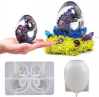 2 Pack Dinosaur Silicone Mold - Resin Candle & Easter Egg Mold - Animal & Cartoon Mold for Home Decoration