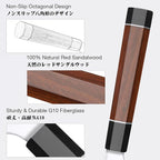 SHAN ZU 8 Inch Japanese Bread Knife, 9 Layers 10Cr15MoV High Carbon Steel Bread Knives for Homemade Bread, Sharp Sourdough Bread Knives with Red Sandalwood Handle, Long Serrated Bread Cutting Knife