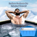 4Pack 48LB Extra Large Ice Cube Molds Silicone Large Ice Cube Molds for Cold Plunge Tub,Reusable Ice Cube Trays for Freezer,Ice Block Molds for Home Ice Baths,Cold Plunge Accessories (12LB-Blue-4Pack)